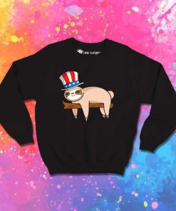 Patriot Sloth American Independence Day Sweatshirt