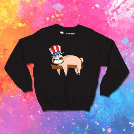 Patriot Sloth American Independence Day Sweatshirt