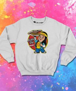 Pizza Boy Surfer Delivery Sweatshirt