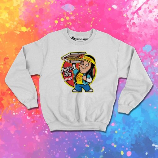 Pizza Boy Surfer Delivery Sweatshirt
