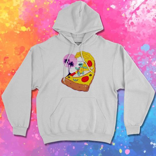 Pizza Wave Surfing Hoodie
