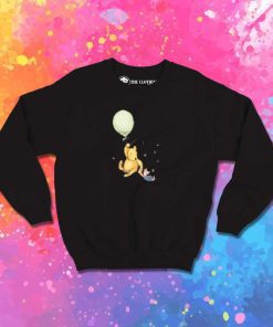 Pooh And Piglet Flying Balloon Sweatshirt