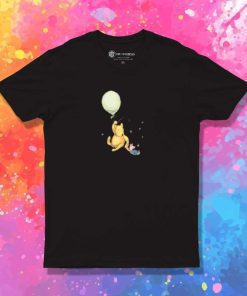 Pooh And Piglet Flying Balloon T-Shirt