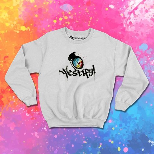 Rage Against The Machine Testify Brain Grenade Sweatshirt