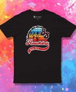 Retro Strange Things Happen Upside Down T-Shirt