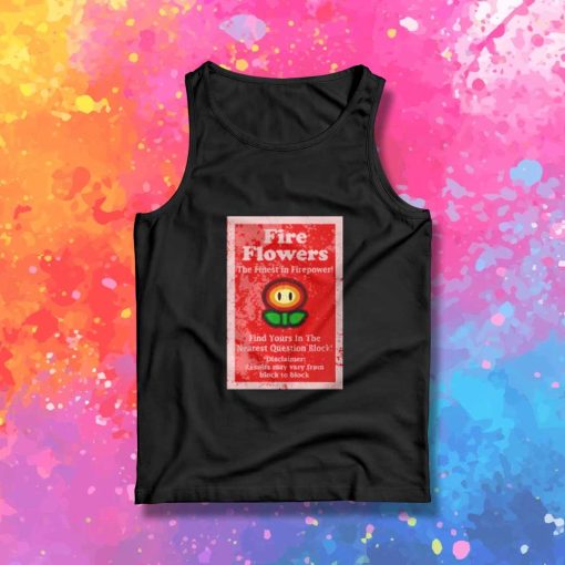 Retro Super Mario Fire Flower Tank Top