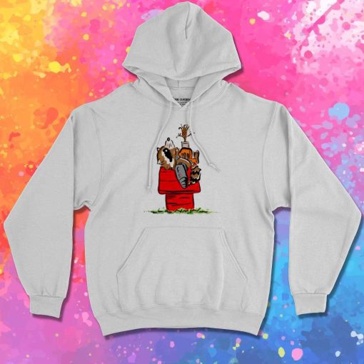 Rocket And Groot Snoopy House Hoodie