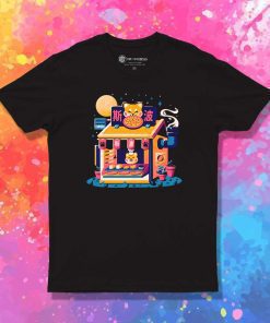 Shiba Inu Hut Pizza Shop T-Shirt
