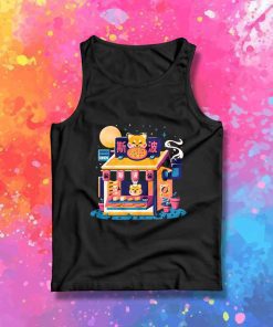Shiba Inu Hut Pizza Shop Tank Top