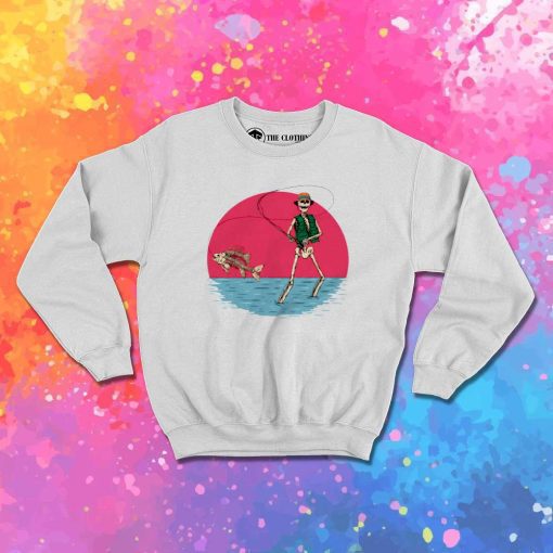 Skeleton Fishing Strike Sweatshirt