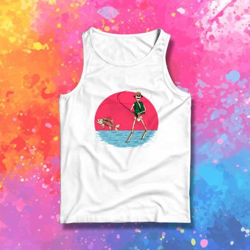 Skeleton Fishing Strike Tank Top