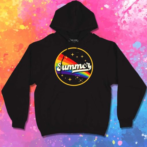 Summer Rainbow In Space Hoodie