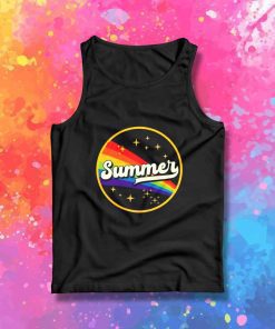 Summer Rainbow In Space Tank Top