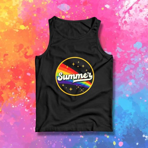 Summer Rainbow In Space Tank Top