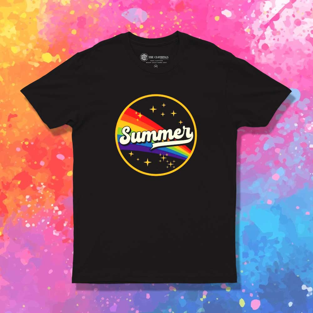 Summer Rainbow In Space T-Shirt