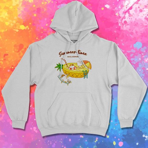 Summertime Neko Pineapple Pool Hoodie