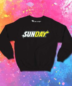 Sunday Subway Logo Parody Sweatshirt