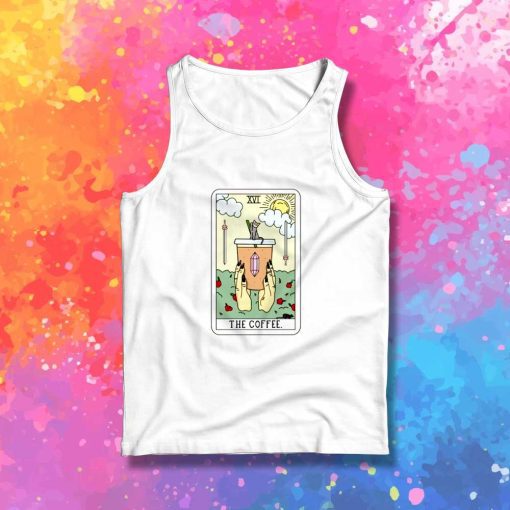 The Coffee Tarot Card Tank Top