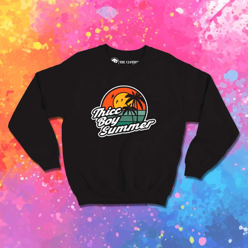 Thicc Boy Summer Sunset Sweatshirt
