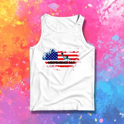 Vintage Flag Independence Day Tank Top