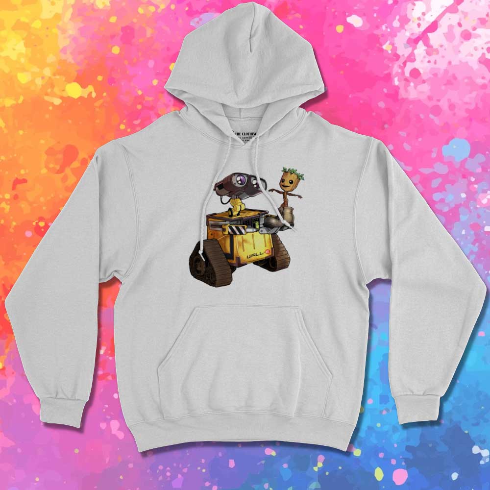 Wall-E And Groot We Are Friends Hoodie