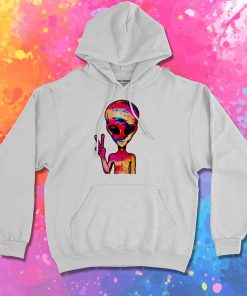 Alien Peace Hand Sign Hoodie