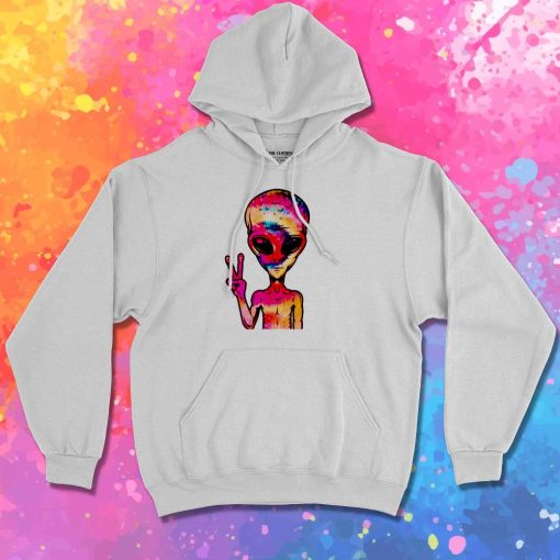 Alien Peace Hand Sign Hoodie