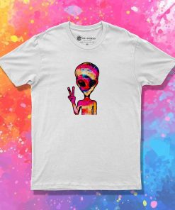 Alien Peace Hand Sign T-Shirt