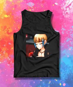 Anime Girl Waiting For Coffee Tank Top