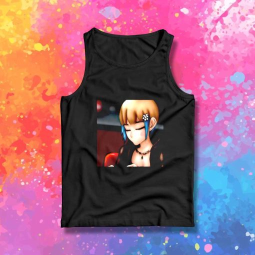 Anime Girl Waiting For Coffee Tank Top