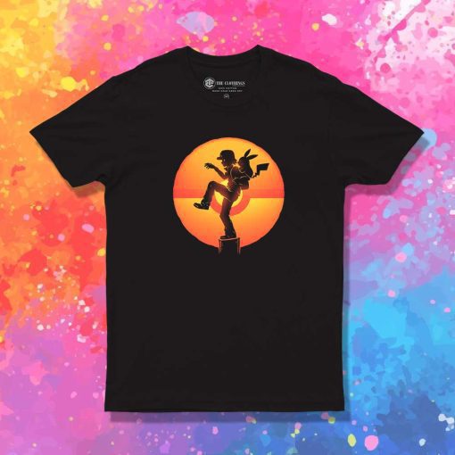 Ash Ketchum Pokeball Sunset T-Shirt