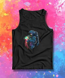 Astronaut Jellyspace Galaxy Tank Top