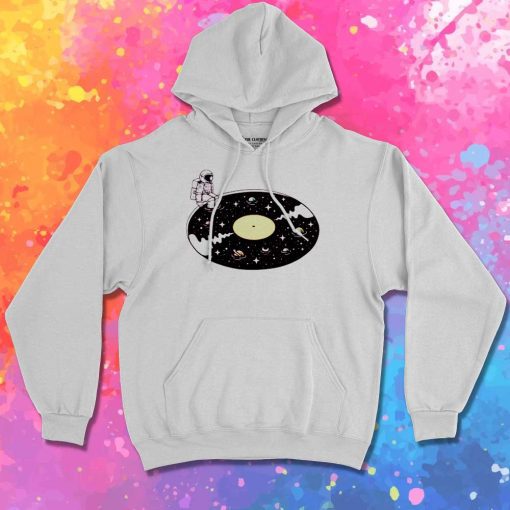 Astronaut Space Vinyl Record Hoodie