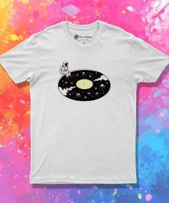 Astronaut Space Vinyl Record T-Shirt