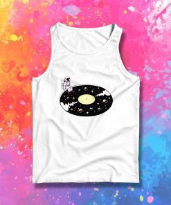 Astronaut Space Vinyl Record Tank Top