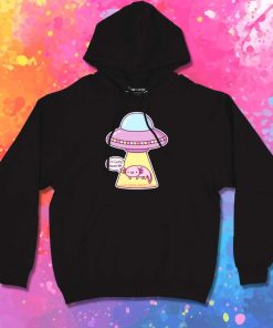 Axolotl Going Home With Alien Hoodie