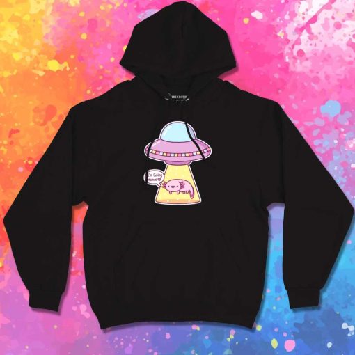 Axolotl Going Home With Alien Hoodie