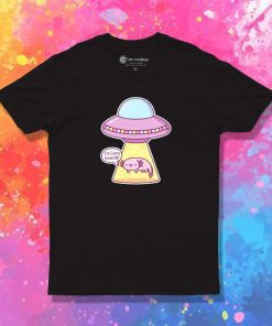 Axolotl Going Home With Alien T-Shirt