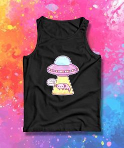 Axolotl Going Home With Alien Tank Top