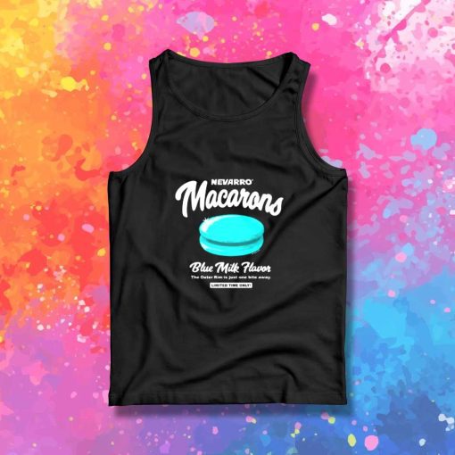 Baby Yoda Blue Nevarro Macarons Tank Top