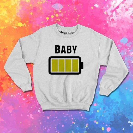 Baby Yoda Green Battery Sweatshirt