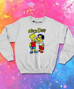 Bart Simpsons And Neck Deep Sweatshirt