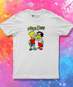 Bart Simpsons And Neck Deep T-Shirt