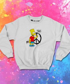 Bart Simpsons Peace Man Sweatshirt