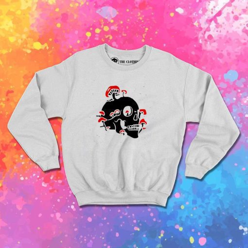 Botanical Skull Mushroom Sweatshirt