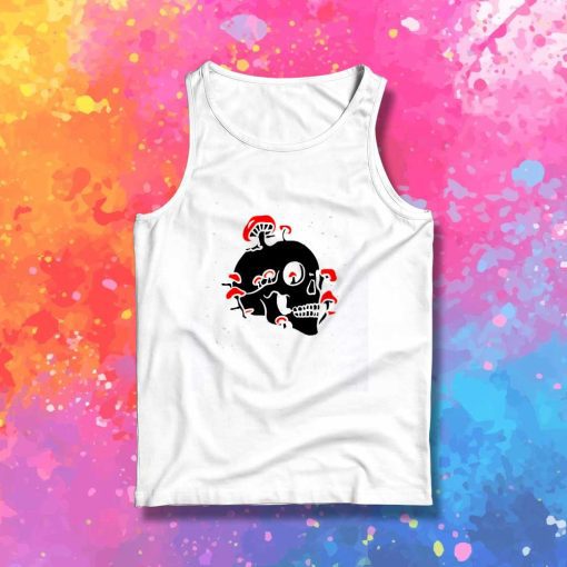 Botanical Skull Mushroom Tank Top