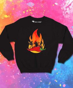Burning Red Hot Chili Peppers Sweatshirt