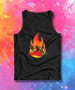 Burning Red Hot Chili Peppers Tank Top