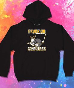 Cat I Work On Computers Hoodie