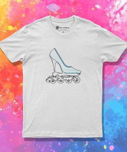 Cinderella Roller Glass Shoes T-Shirt